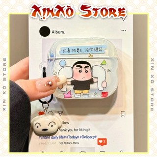  Vỏ ốp Airpod Case Airpods 2 3 4 Pro Pro 2 Shin Chan dễ thương TPU cao cấp chống va đập tai nghe 