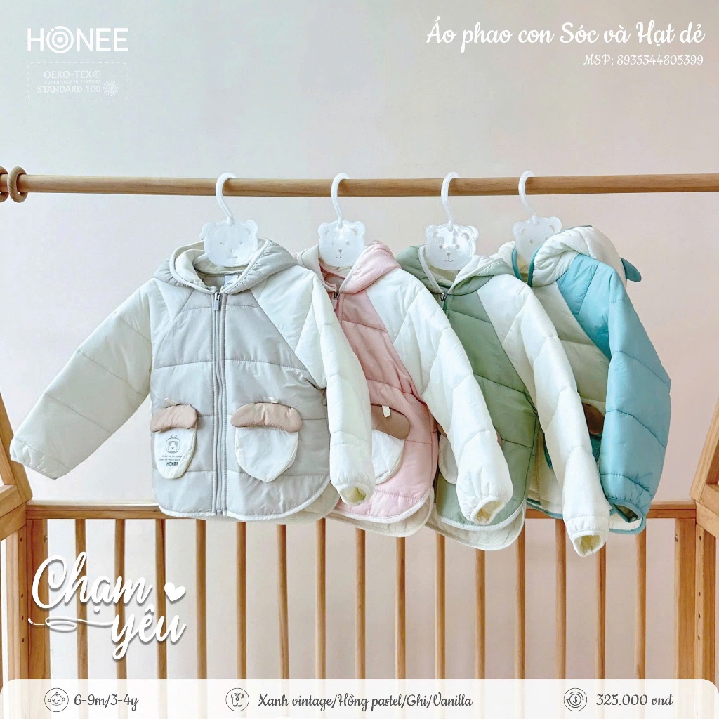 [FreeShip] [Chính hãng] Hrnee New Colection- áo phao siêu nhẹ