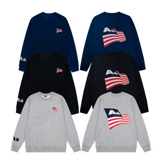 Áo sweater AA thêu xù lá cờ swt nỉ bông thêu lá cờ thêu xù vải cao cấp siêu dày vải nam nữ unisex