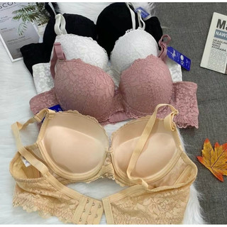  Áo ngực boya ren bản to mút dày siêu đẩy,siêu nâng tạo khe 3 móc cài - BY037 