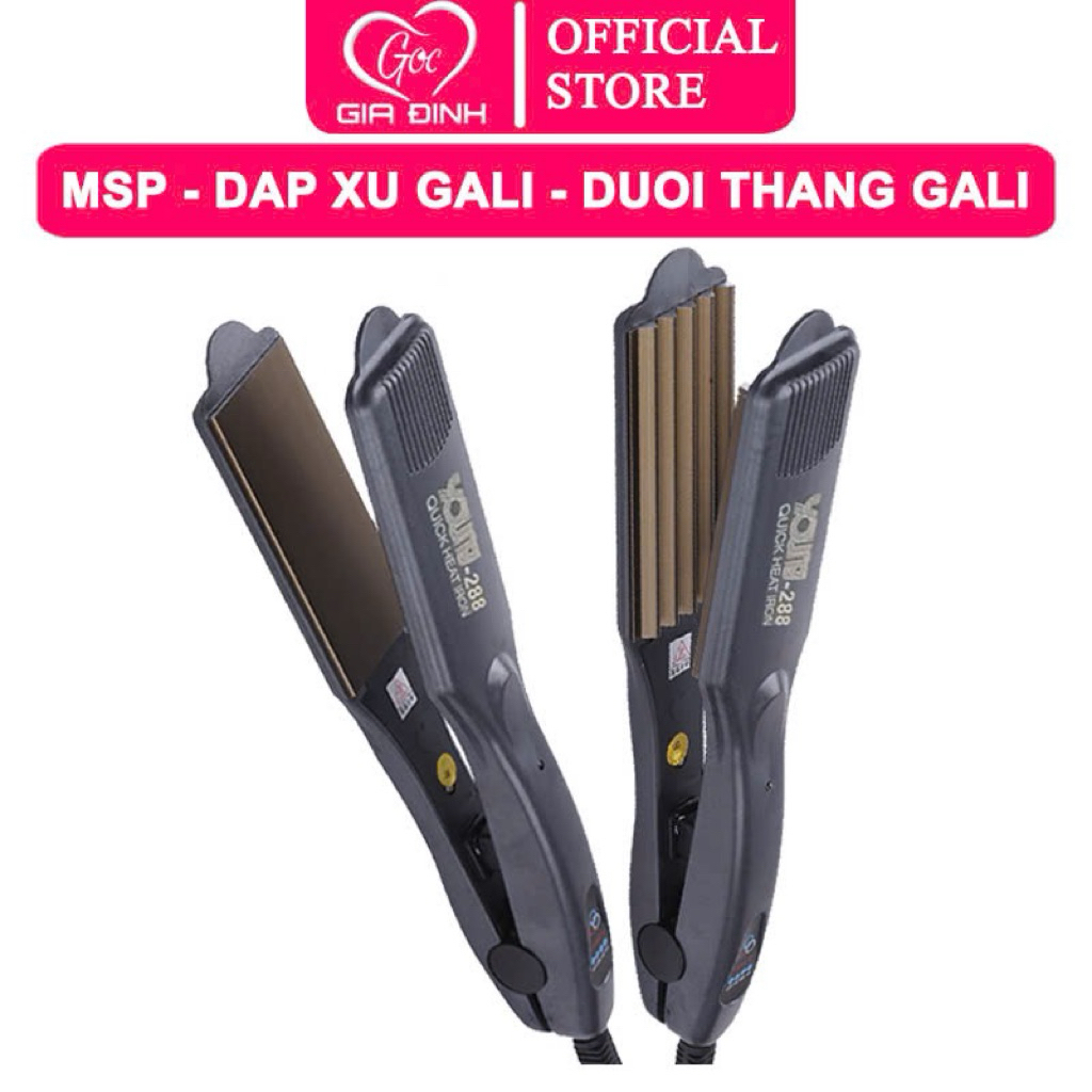 Máy dập xù tóc YOUNG 288 bấm xù tạo kiểu tóc 4 mức nhiệt làm phồng chân tóc (NHC288CRM)