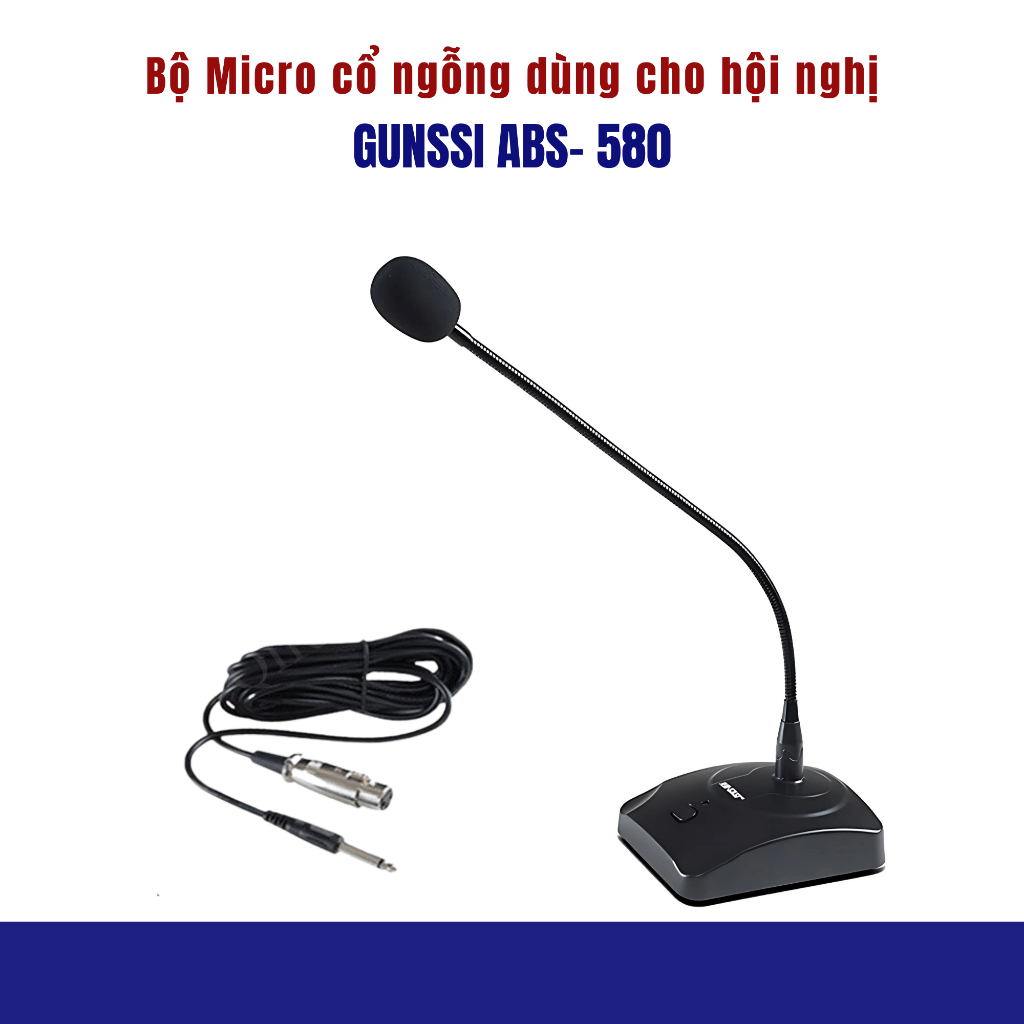 Micro cổ ngỗng, mic cổ ngỗng dùng để thông báo, giảng dạy,...