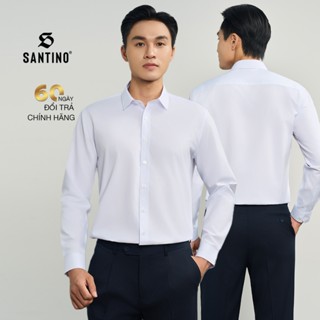 Áo Sơ Mi Dài Tay Nam Nhiều Màu Sợi Gỗ Sồi Cao Cấp Santino Công Sở Sang Trọng Lịch Lãm E201