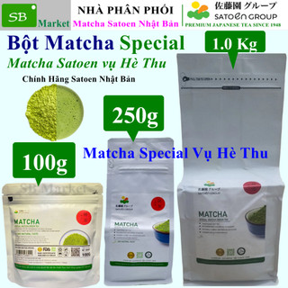  Bột Matcha SPECIAL Satoen | Matcha Nhật Bản Nguyên Chất | Pha chế Latte Trà Sữa Làm Bánh Kem 