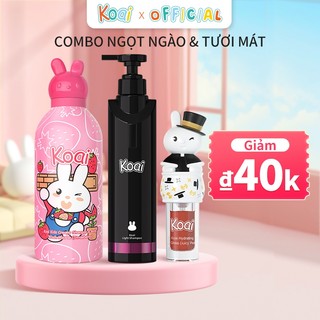  Koai COMBO NGỌT NGÀO & TƯƠI MÁT Sữa tắm gội tạo bọt cho bé 350ml Son bóng dưỡng ẩm trẻ em Dầu gội 460ml 