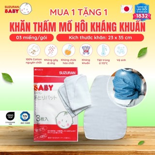 Khăn Lót Lưng Kháng Khuẩn Chitosan kháng khuẩn Suzuran Japan