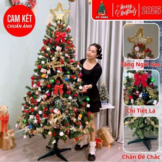  Cây Thông Noel Cao 1M2–2M4 Đầu Tròn Màu Xanh Trang Trí Giáng Sinh Cho Gia Đình Văn Phòng Khách Sạn 