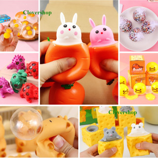   Nhiều mẫu  Đồ chơi squishy bóp giảm stress thú vị: thỏ cà rốt capybara trứng lười... 