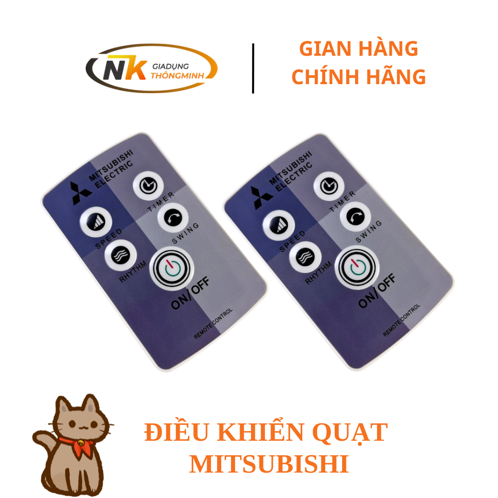 Điều khiển từ xa cho quạt mitsubishi - thương hiệu nk chỉ có khiển không có mạch