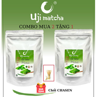 Combo mua 2 gói Matcha UJI YANO GRADE -  500G | Công Nghệ Nhật Bản | Tặng 1 Chổi Chasen cao cấp đánh matcha