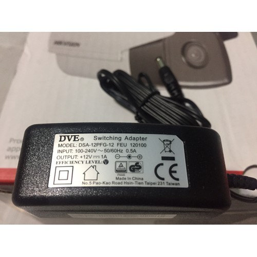 Nguồn 12v-1a DVE chính hãng - Loại tốt dùng cho camera - wifi - tv box (CŨ)