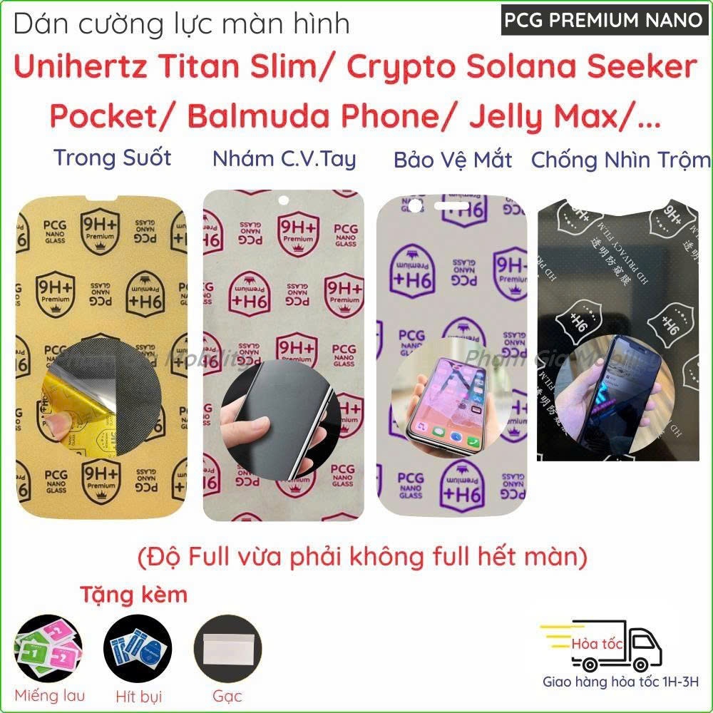 Dán cường lực màn hình Essential Crypto Solana Seeker Unihertz Titan Pocket Jelly Max Balmuda Yota Y