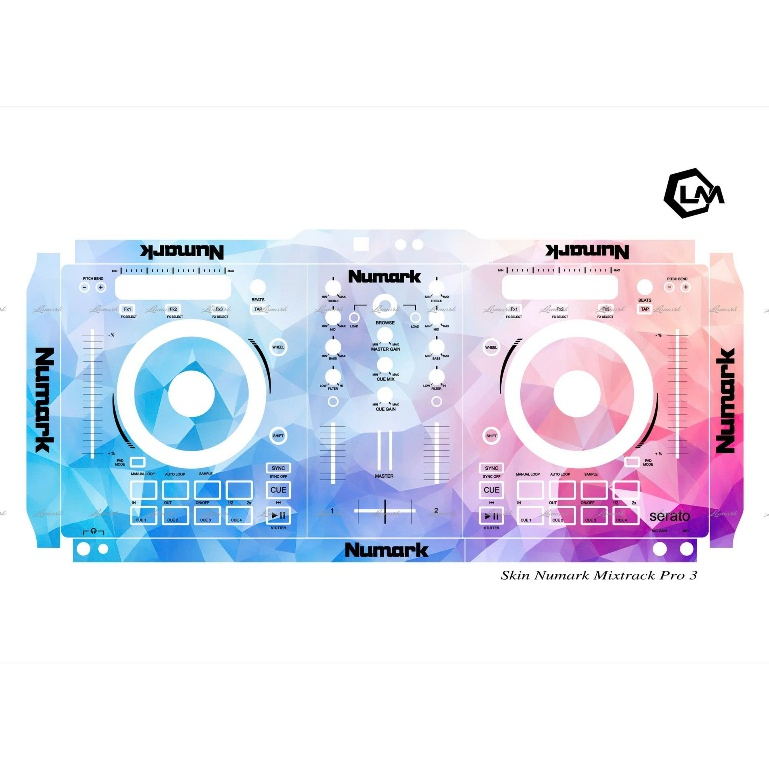 Decal Dán Skin DJ Numark Mixtrack Pro 3 Có In Hình Tự Chọn IB Shop Hình