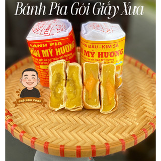   TRẦN MỸ HƯƠNG  Bánh Pía Gói Giấy Hương Vị Xưa - 350Gram 1Cây có 4 cái bánh Nhỏ 