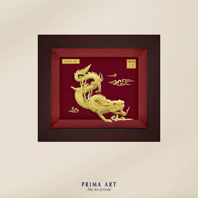 Tranh treo tường Mỹ Nghệ Phủ Vàng 24K PRIMA ART-The Legendary Dragon Vietnam- Huyền Thoại Rồng Việt Nam