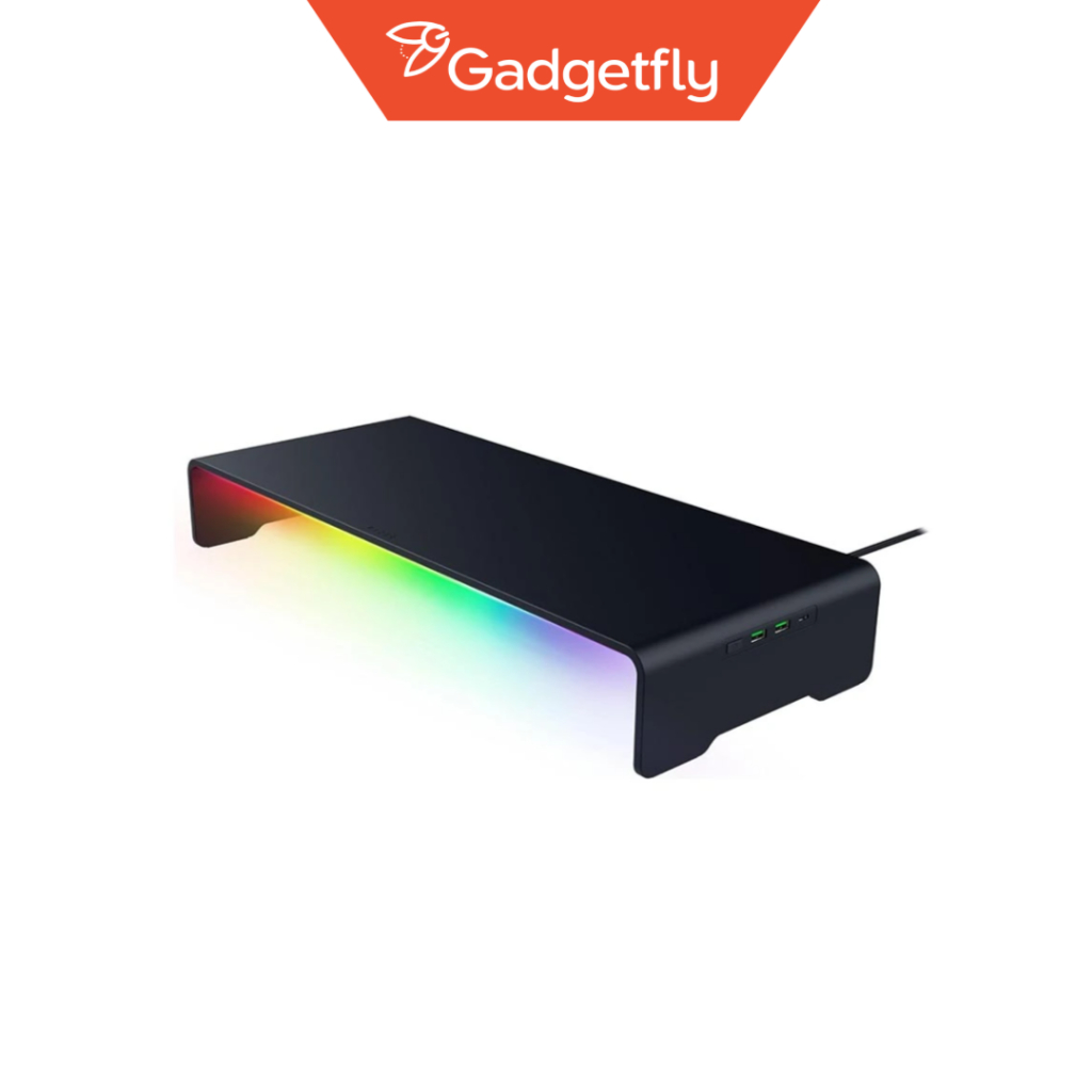 Kệ màn hình Razer Monitor Stand Chroma | Hub USB-C 4 cổng | Nhôm Anodized Cao Cấp | LED RGB Chroma |