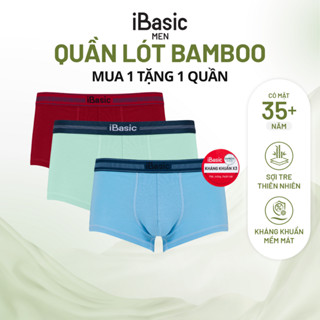 Combo 3 Quần lót nam iBasic boxer bamboo mềm mại PANM146