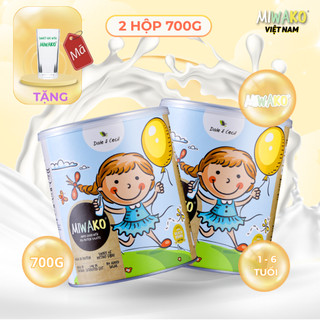  Sữa Hạt MIWAKO Vị Gạo Hộp 700g x 2 Hộp  1.4kg  Chuẩn Hữu Cơ - Dinh Dưỡng Từ Thực Vật - Miwako Official Store 