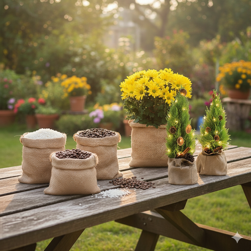  Túi vải bố túi bố bao bố đựng đồ và trang trí nhiều kích cỡ 