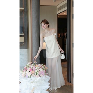   40-80kg  Đầm Váy Maxi 2 Dây Ren Hoa Form Suông Phối Tùng Tơ Satin Trong Suốt  Có BigSize  UnihomeClothing CV341 