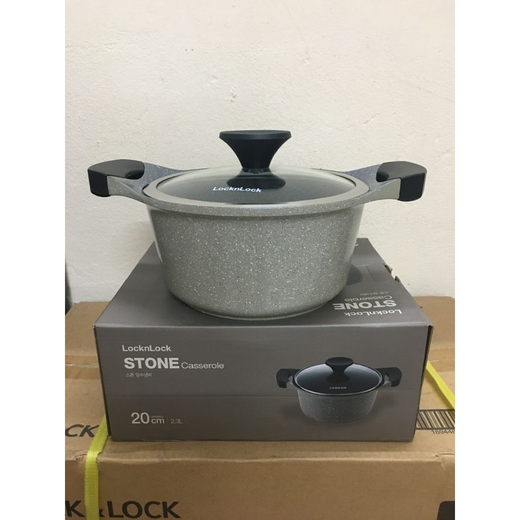 Nồi Đá Cao Cấp Lock&Lock Stone LCA6202D 20cm (đáy từ)