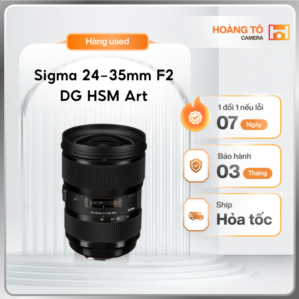 Ống kính Sigma 24-35mm F2 DG HSM Art For Canon | 99%