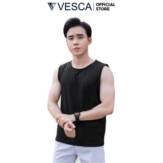 Áo Ba Lỗ Nam Sát Nách Thể Thao Chất Vải Co Dãn Mặc Nhà, Tập Gym Vesca B1
