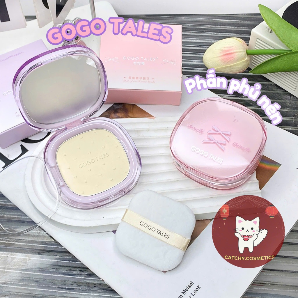 [GOGO TALES] Phấn Phủ Nén Gogo Tales Nơ Ballet Core, Essence Powder 6.5g (GT754)