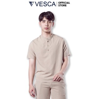  Áo Đũi Nam Cổ Trụ Cao Cấp Chất Đũi Xước Mát Mẻ Thời Trang VESCA Y 