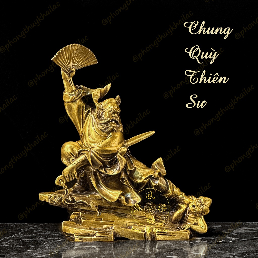 Chung Quỳ Thiên Sư Phục Ma - Tượng Đồng Thờ Cúng