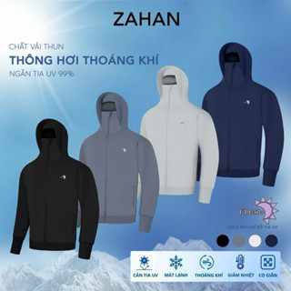  Áo chống nắng nam 2 lớp che trán zahan chống tia UPF50+ vải thoáng khí thấm hút mồ hôi tốt. 