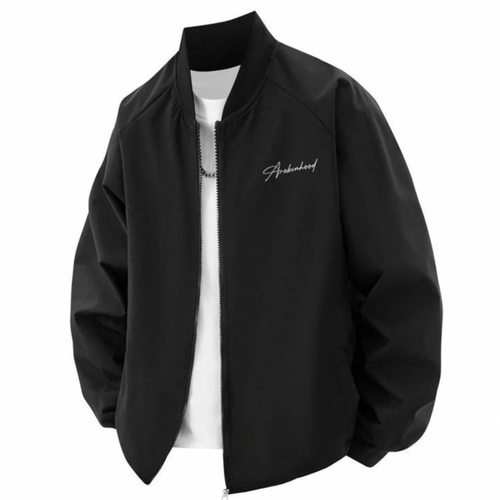 Áo Khoác Bomber Dù Hai Lớp Chống Nước Cản Gió Chống Tia Uv ,In Chữ Arobinhood Siêu Đẹp  Có Túi Trong Mẫu Mới 2025