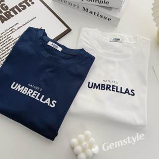  ÁO THUN DÀI TAY 3158 cổ tròn thu đông UMBRELLAS  form rộng chất cotton khô dày giữ nhiệt siêu xinh dưới 60kg 