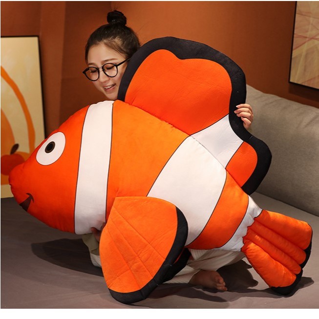 GẤU BÔNG CÁ HỀ NEMO 50CM VẢI MỊN CAO CẤP