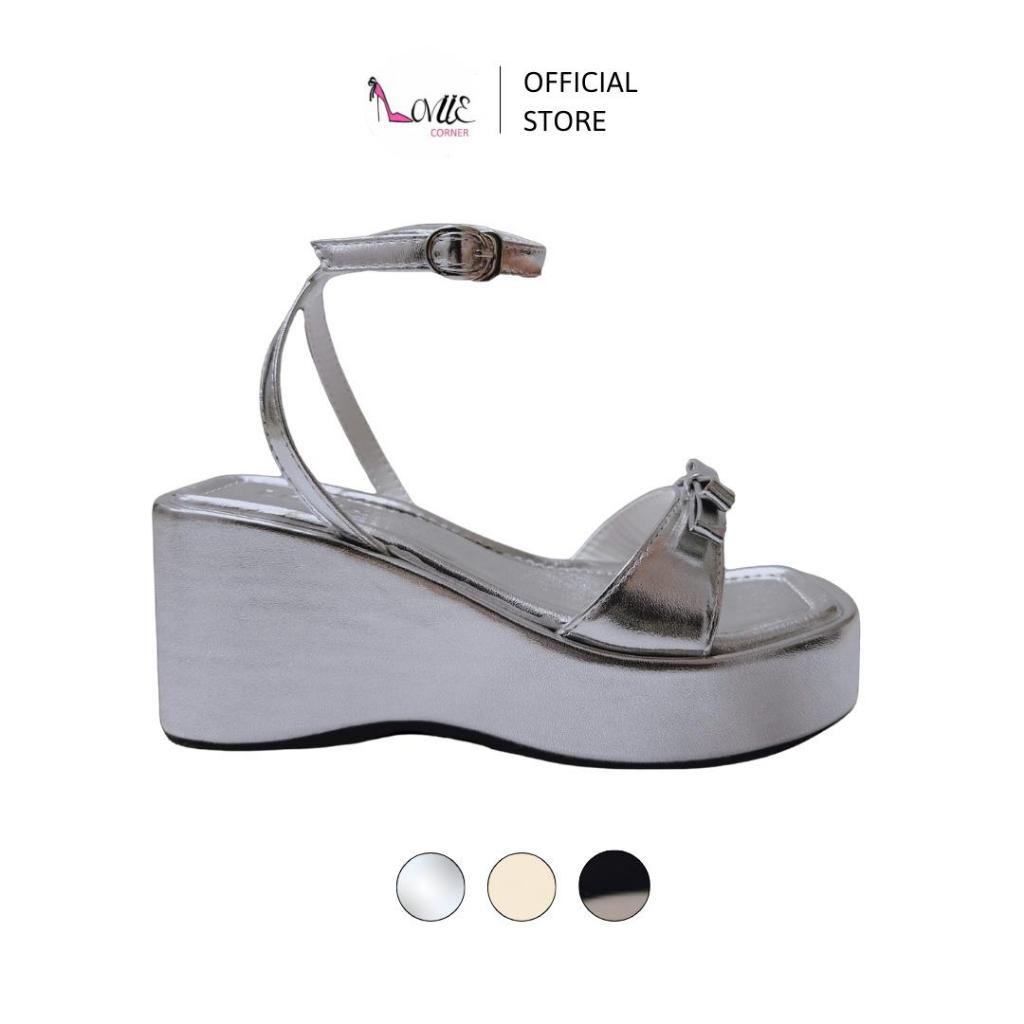 LOVIIECORNER - GIÀY NỮ ĐẾ BẰNG XINH PHỐI NƠ - SANDAL ĐI HỌC DỄ PHỐI ĐỒ - SANDAL XUỒNG QUAI CAO 9CM -