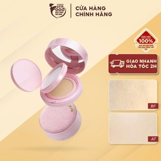 Phấn Nước Kèm Phấn Phủ 2in1 MENOW Kiềm Dầu, Dưỡng Ẩm Light Makeup Powder Cushion Powder Cream 17g