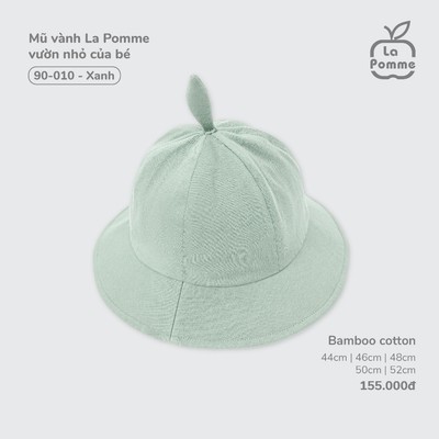 Mũ vành La Pomme vườn nhỏ của bé  -  Sợi Warm Cotton ấm áp và thoáng khí  – Bé trai/gái