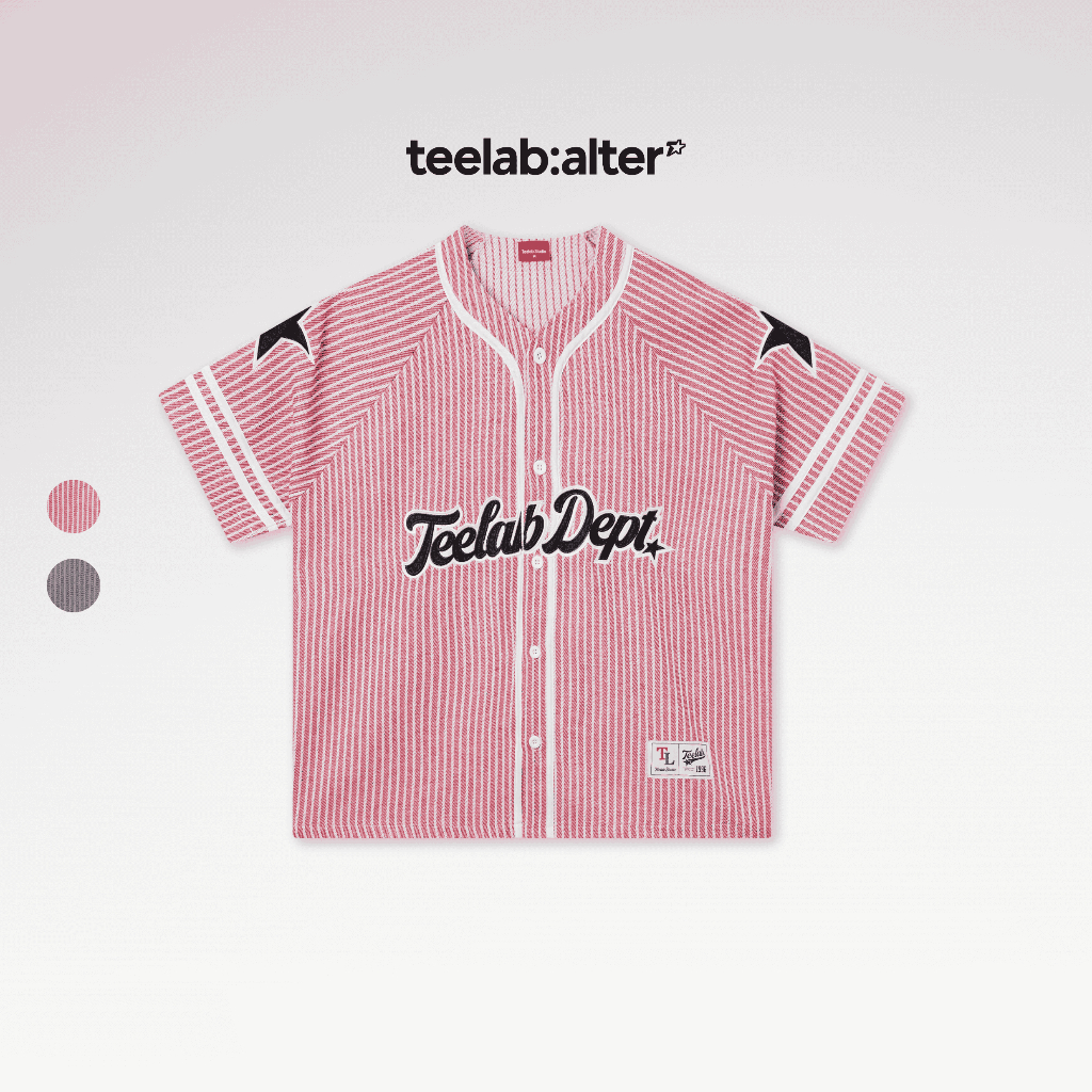 Áo sơ mi sọc Teelab Kid jersey unisex mẫu SS080