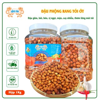 Hộp Đậu Phộng Rang Tỏi Ớt 1Kg - Đậu Phộng Rồng Con