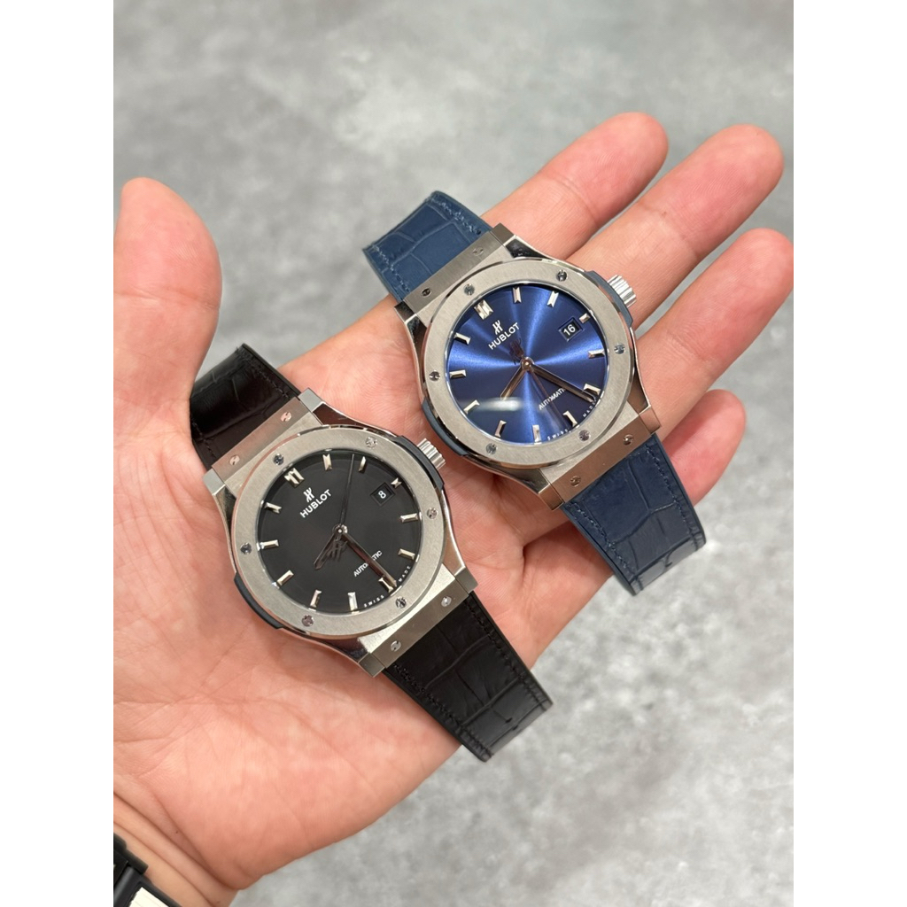 Hublot Classic Fusion Titanium JJZ 42mm bản nâng cấp máy SW300 , chữ H khắc CNC, ốc titan, vòng bi S