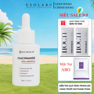 Serum niacinamide 20% AVO - Giúp cấp ẩm, sáng da, giảm thâm và chống lão hóa 30ml