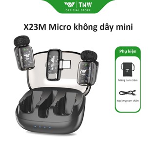 TNW X23M Micro Thu Âm Không Dây Micro cài áo lọc tiếng ồn Micro thu âm cho điện thoại