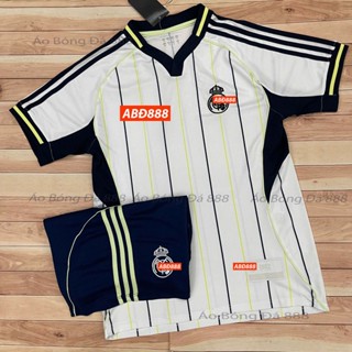 Bộ Quần Áo Thể Thao, Bóng Đá, Bóng Chày CLB Real 2025 - Vải Polyester Gai Thái Cao Cấp