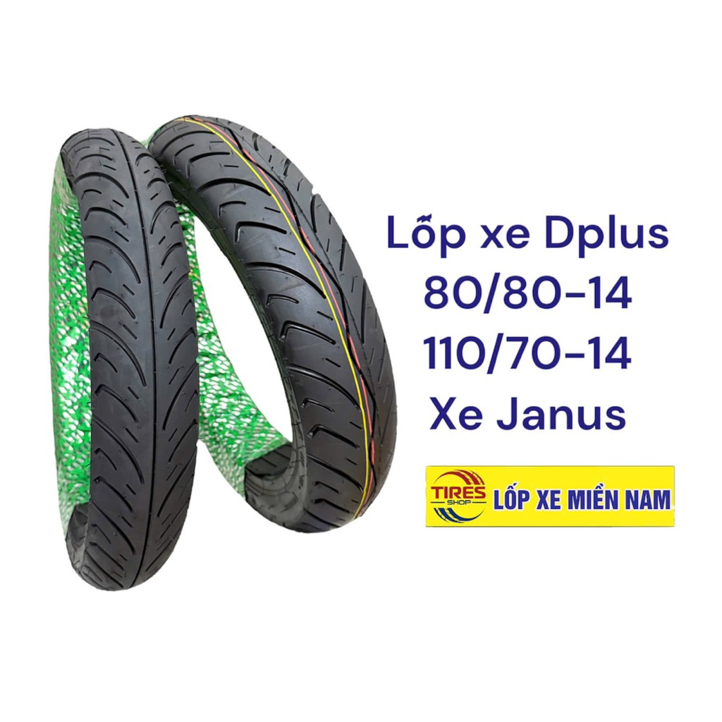 Xe Janus - Vỏ Lốp Đúc Không Ruột DPLUS Chính Hãng