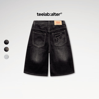 Quần Short Jeans Wash Teelab Local Brand Unisex Denim Oversize PS117