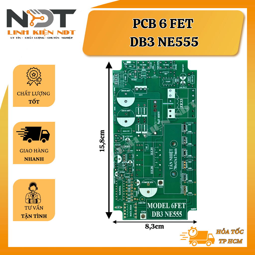 PCB 6FET DB3 NE555