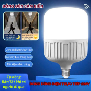  Bóng Đèn Led Cảm Biến Chuyển Động Hegami Siêu Sáng Ánh Sáng Trắng Đui Xoáy E27 Tiện Lợi 