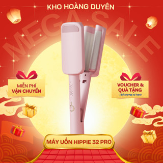Máy uốn tóc xoăn sóng nước hippe lọn to 32, Máy uốn tóc hippie