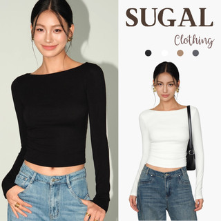   HÀNG LOẠI 1  Áo Thun Nữ Dài Tay Ôm Fit Body Cổ Thuyền Thời Trang Sugal TOP NU 190V1 