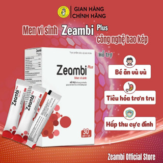 Men Vi Sinh Zeambi Plus, Men Zeambi Công Nghệ Bao Kép Hộp 30 Gói